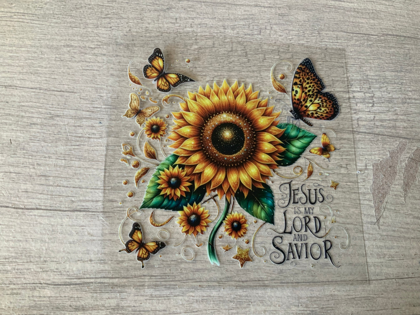 Sunflower butterfly jesus
