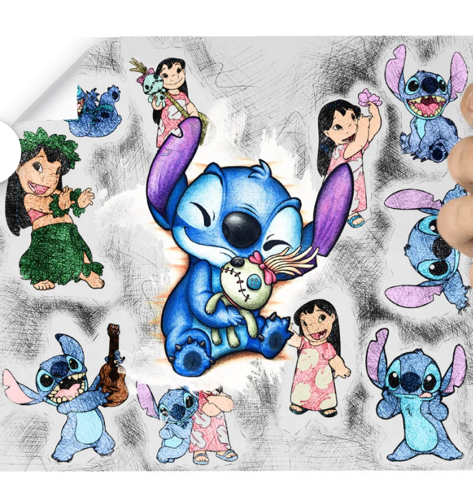 Stitch and LILO sketch
