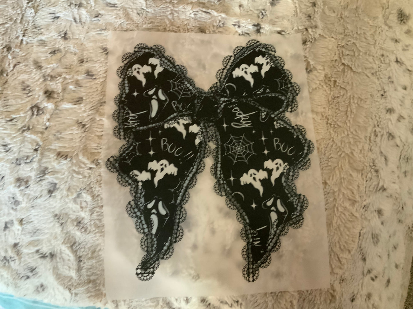 Bow black lace