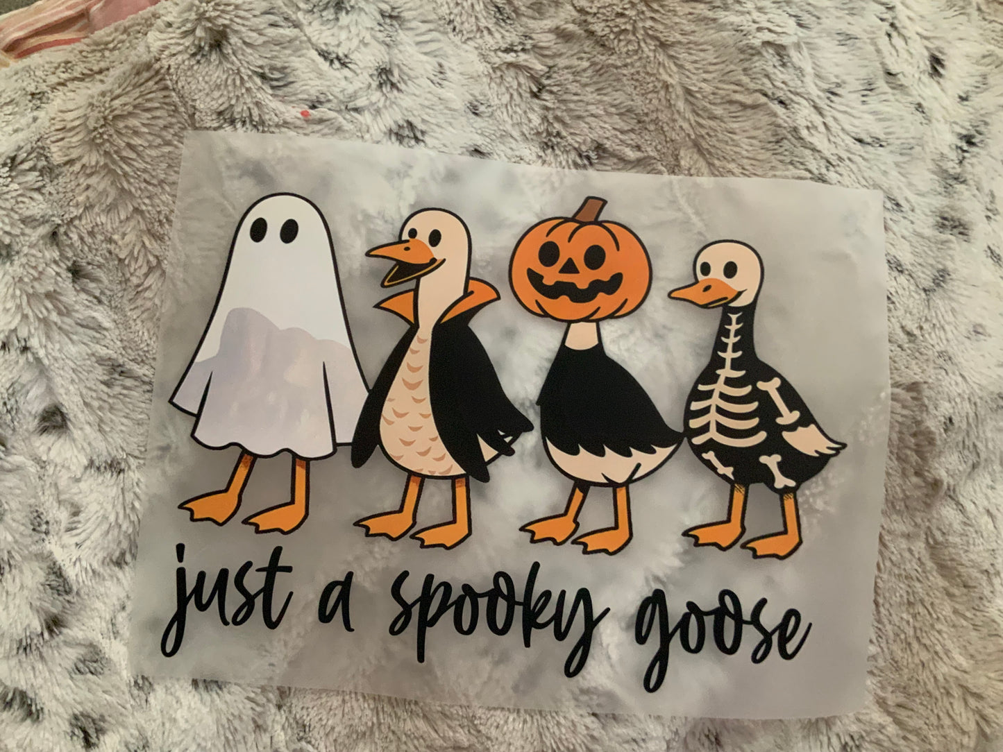 Spooky goose ghost Dracula pumpkin Skelly