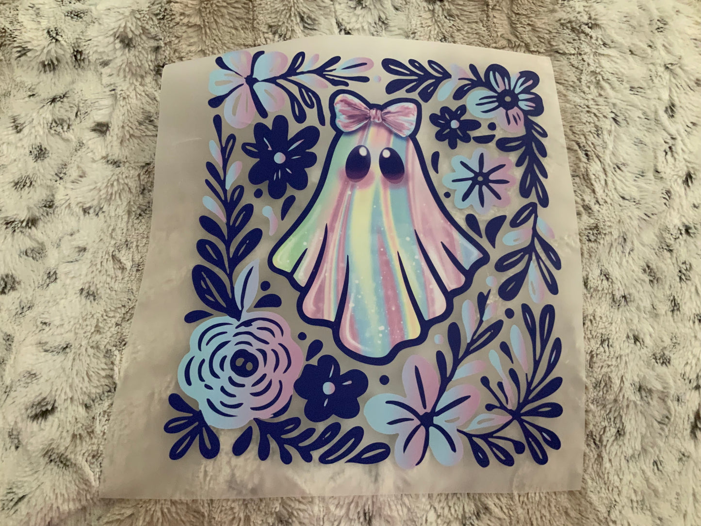 Ghost blue floral