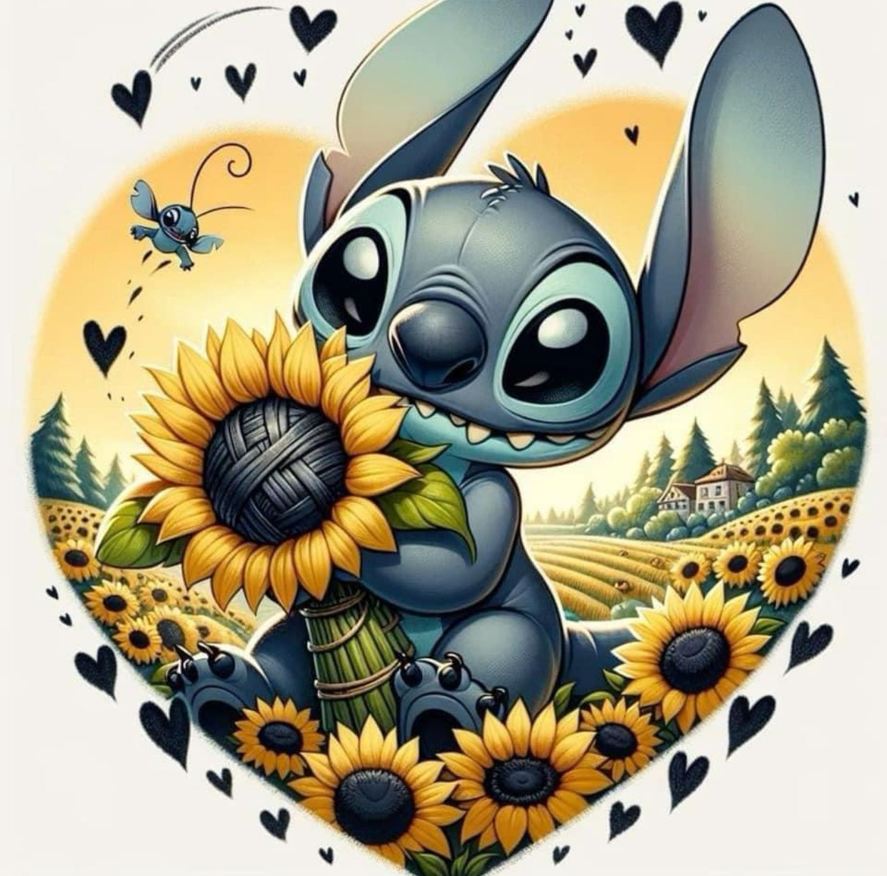 Stitch sunflowers
