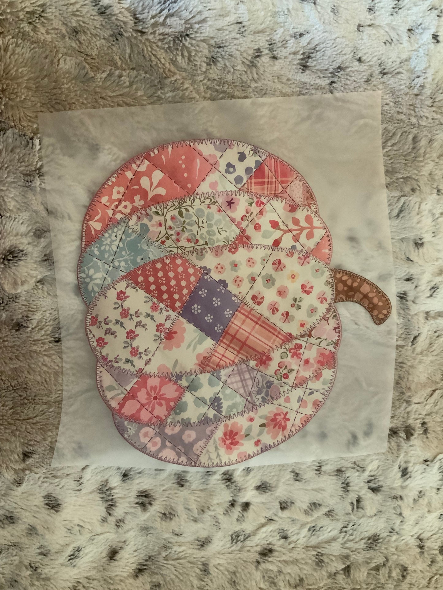 Pumpkin patchwork pink