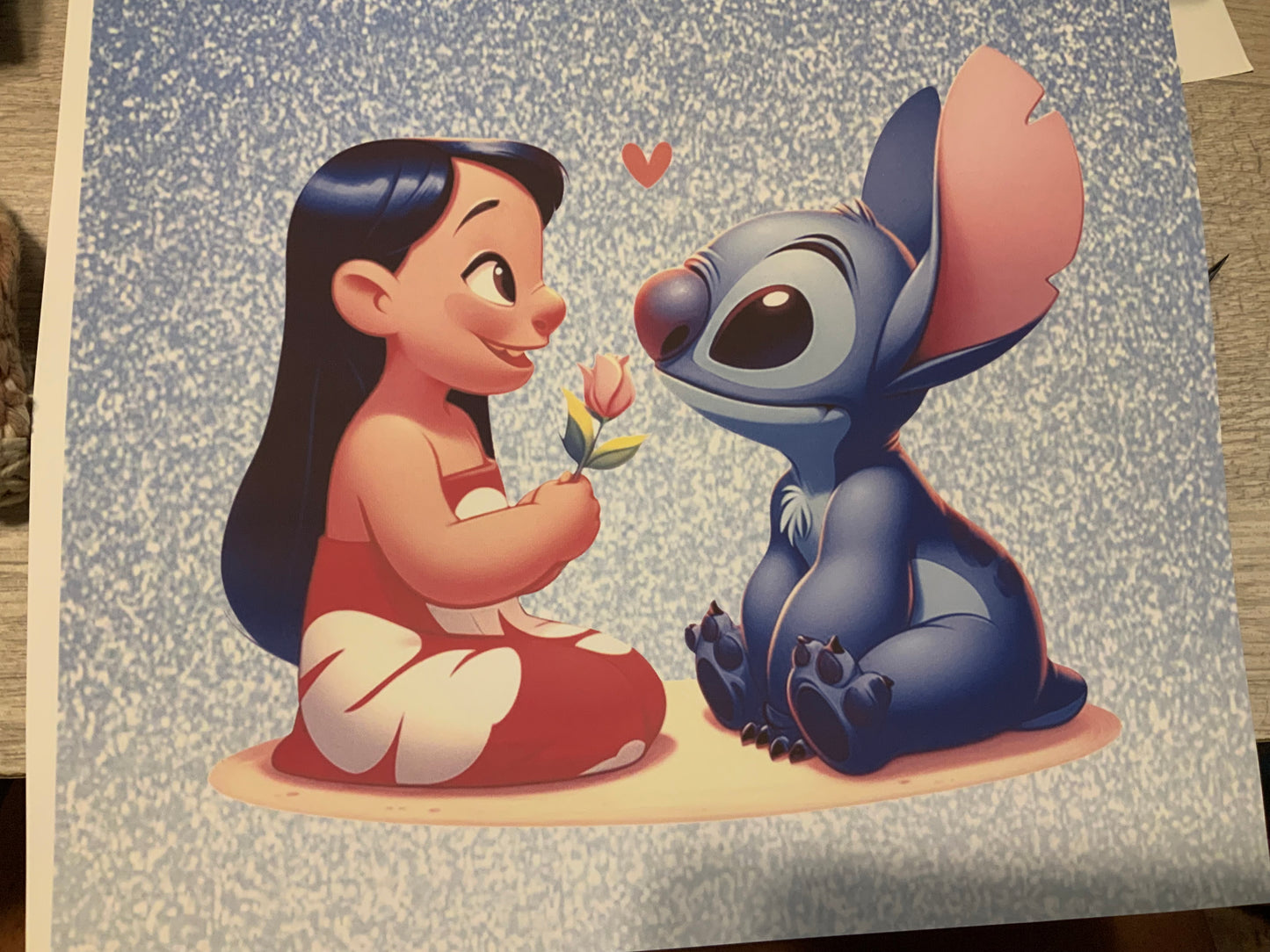 Stitch and LILO flower
