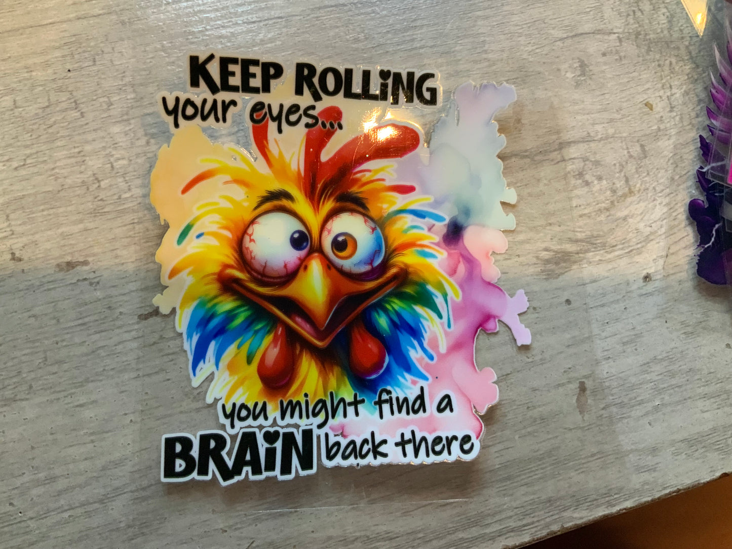 Keep rolling your eyes