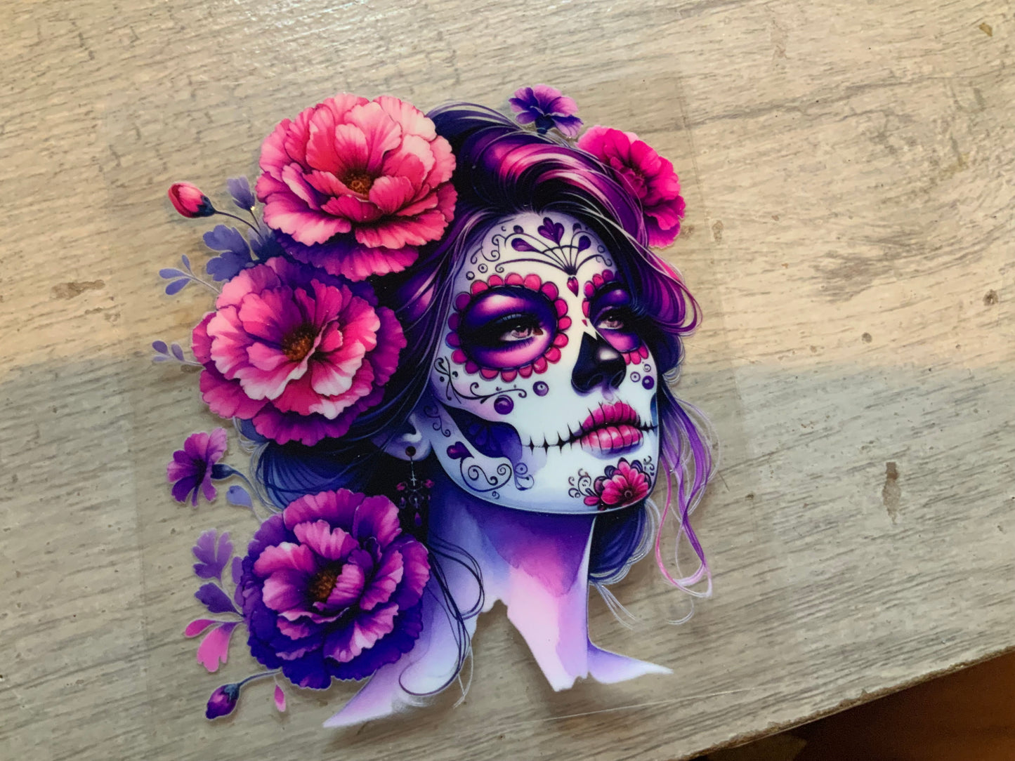Sugarskull pink flowers