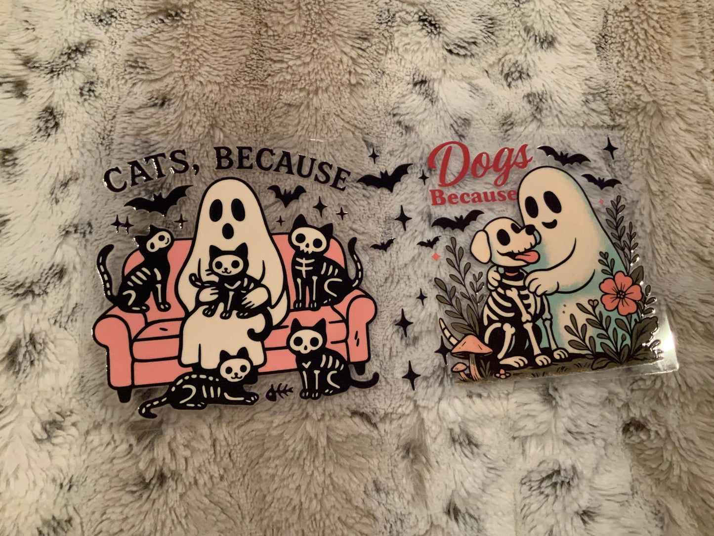 Cats dogs because Skelly
