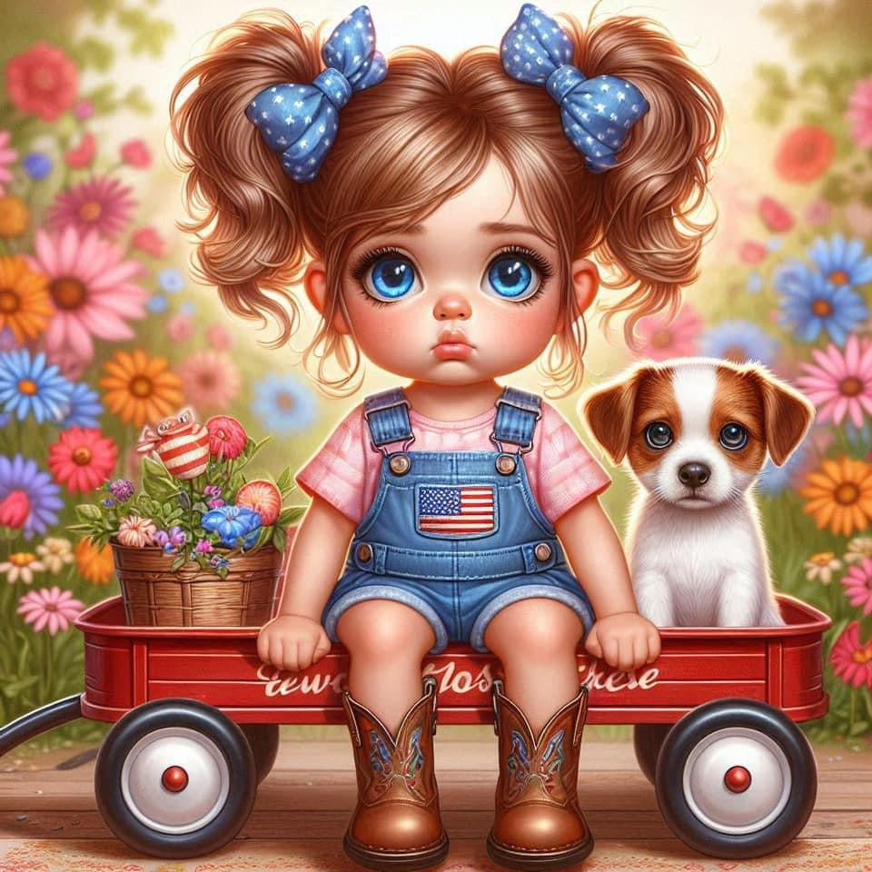 Cutie wagon light brown dog