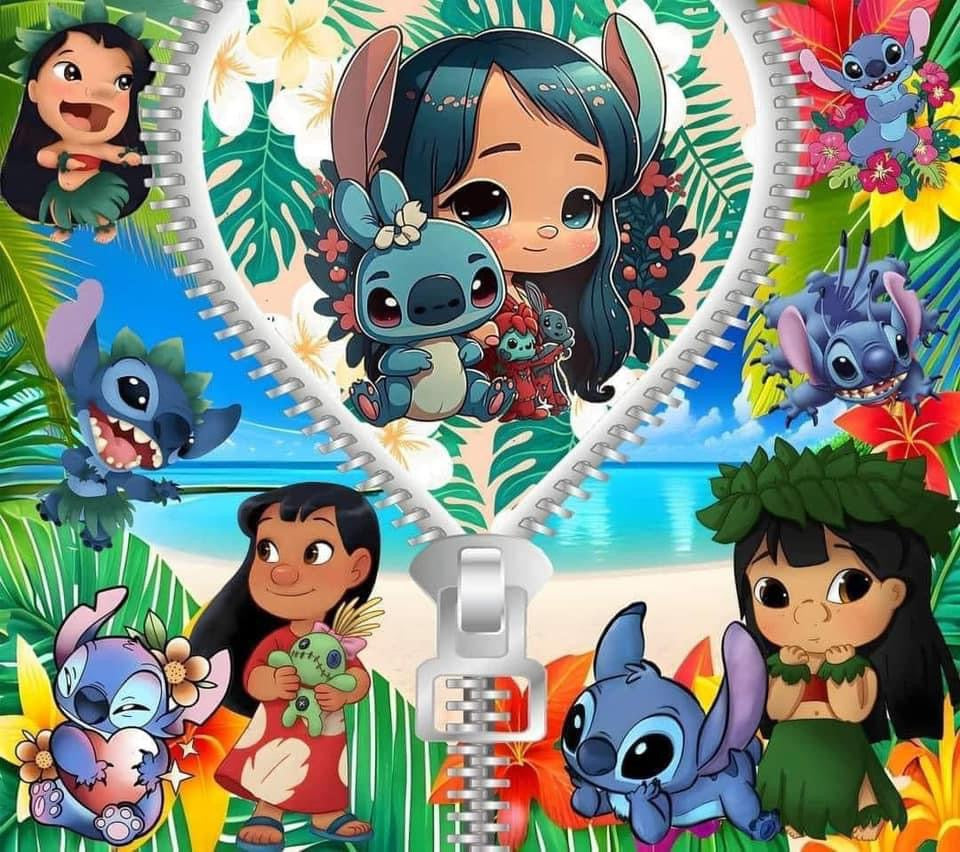 Stitch and lilo zipper
