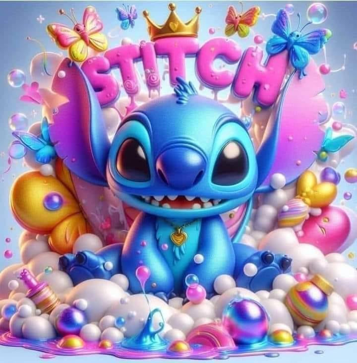 Stitch pink and blue