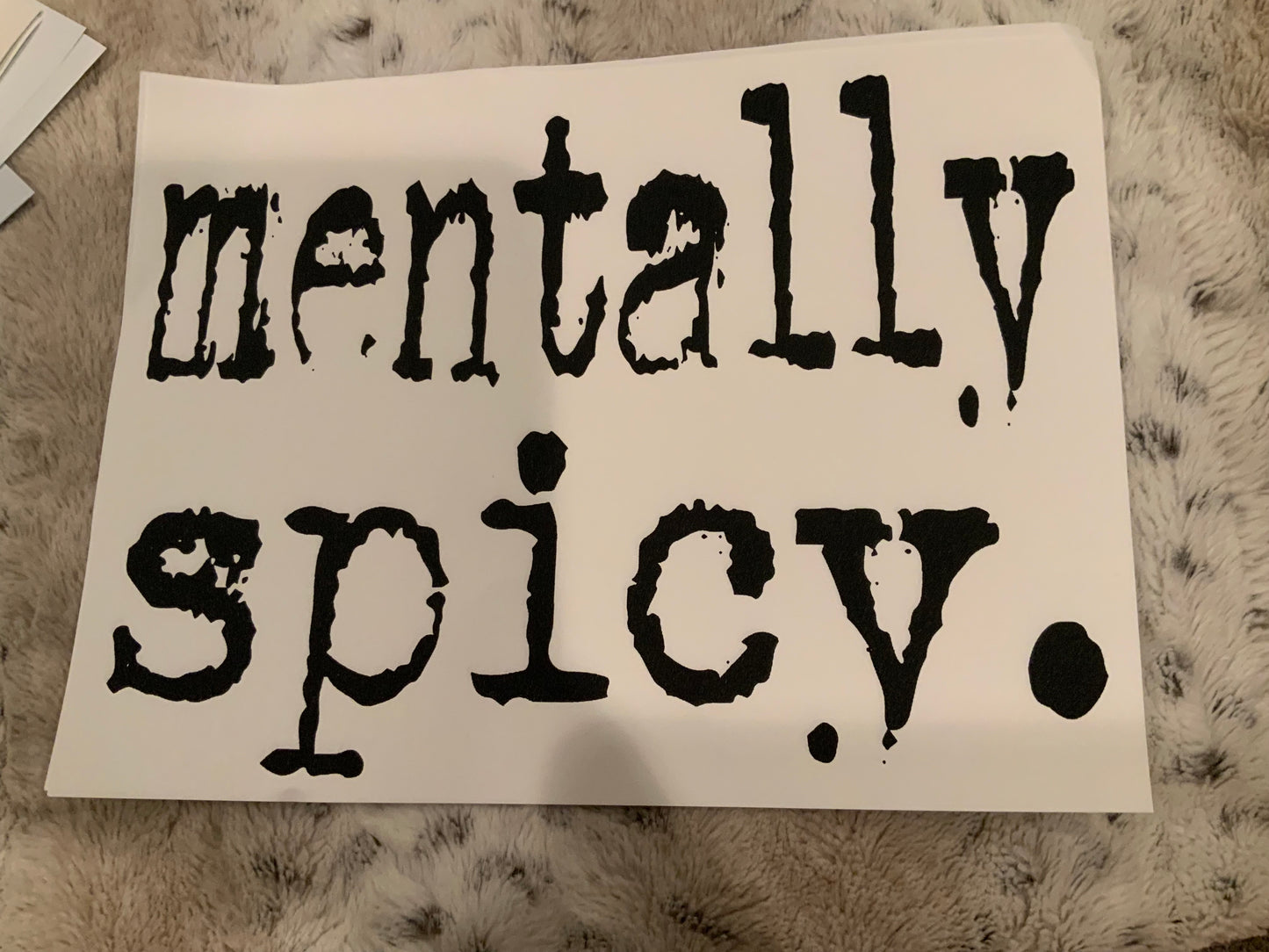 Mentally spicy