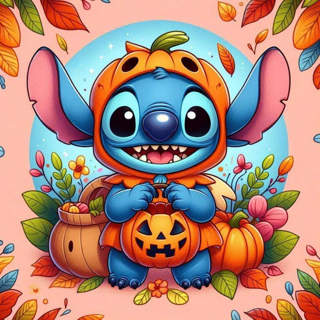 stitch fall pumpkin