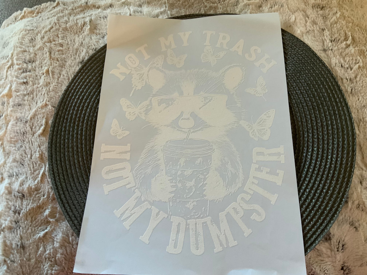 Not my trash dumpster Racoon