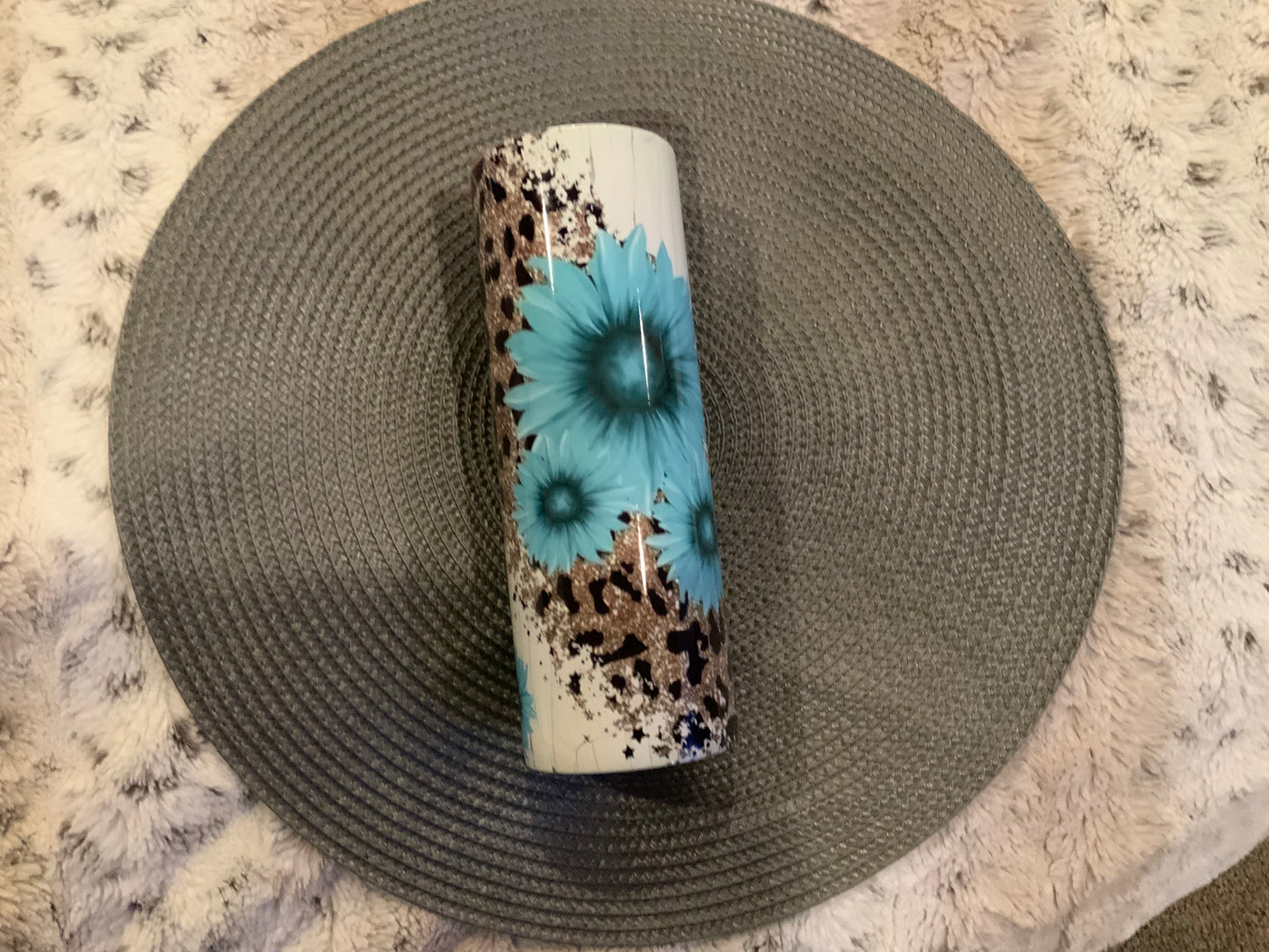 Sunflower teal cheetah