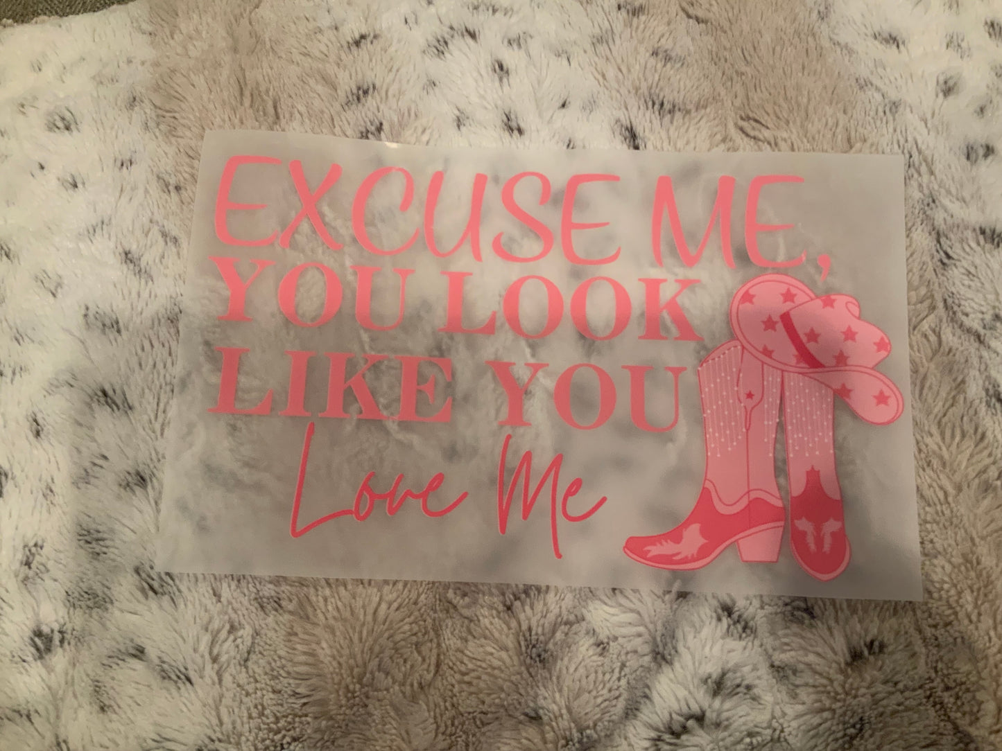 Excuse me you look like you love me