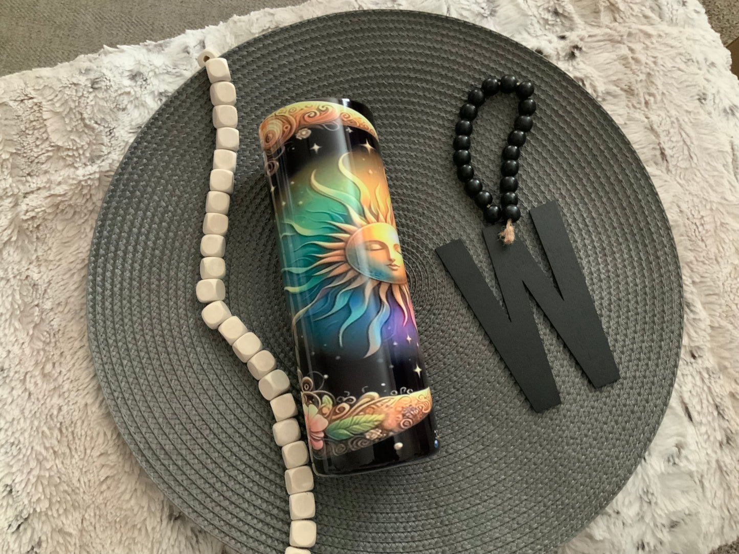 Moon and sun floral