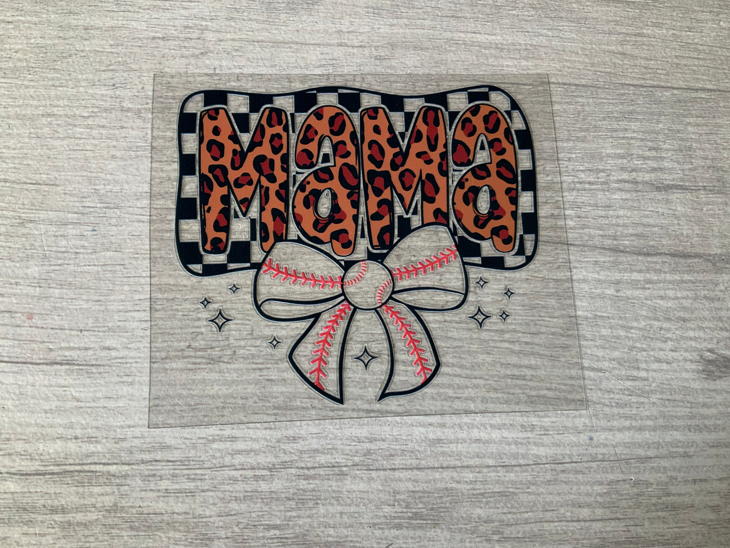 Bow mama cheetah baseball