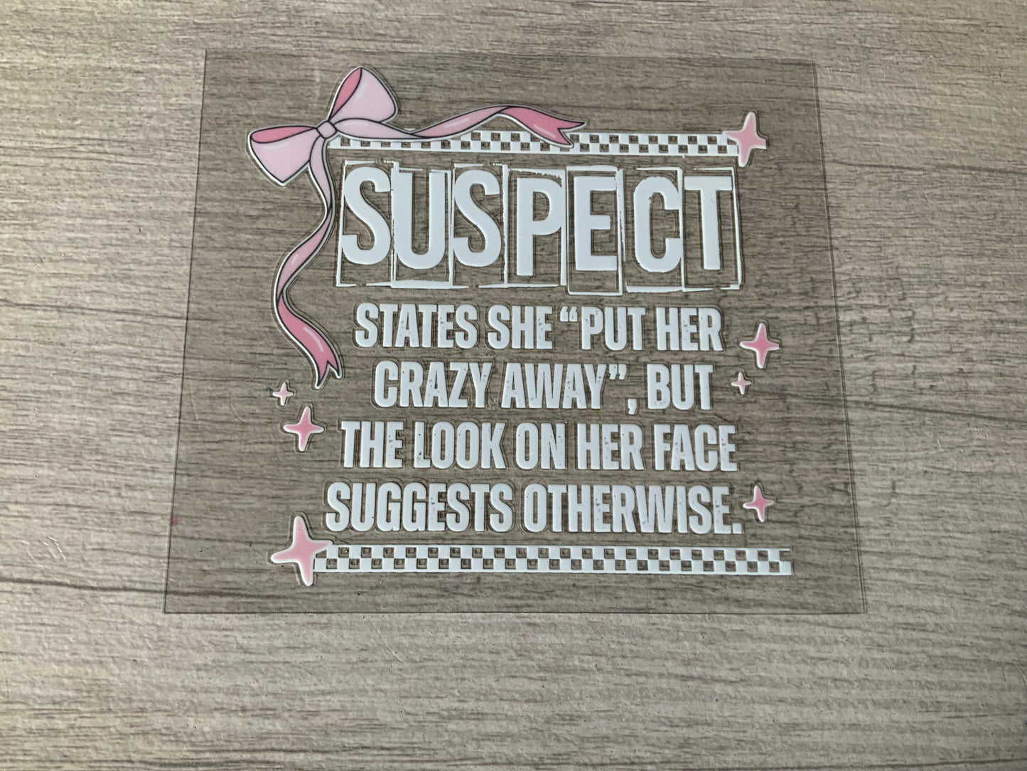 Suspect crazy