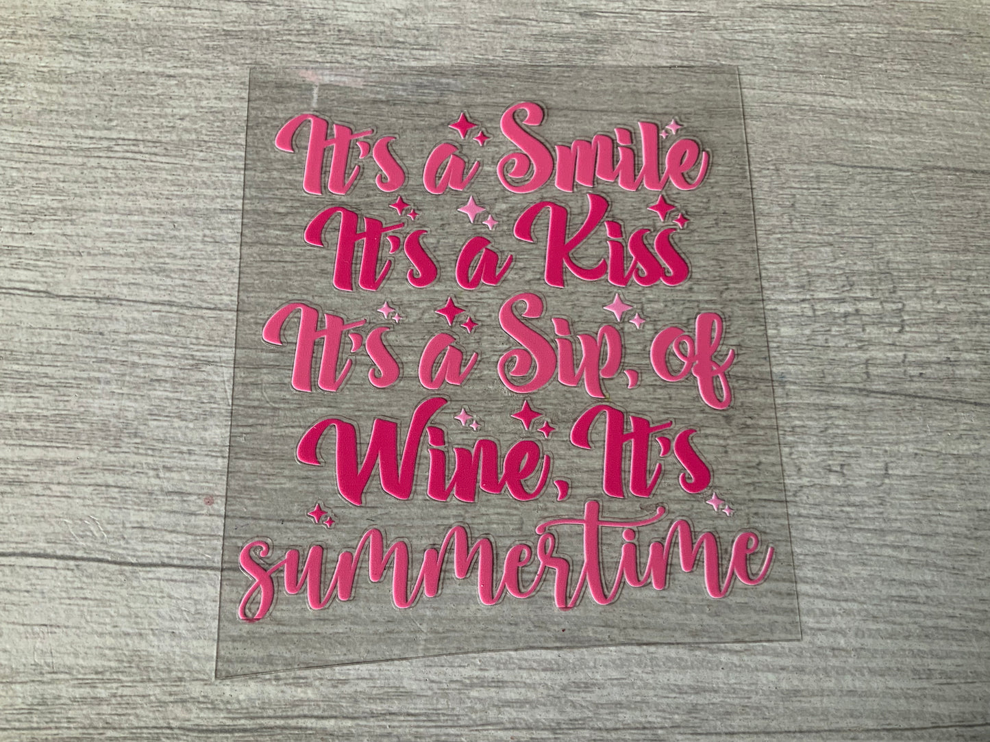 It’s a smile it’s a kiss