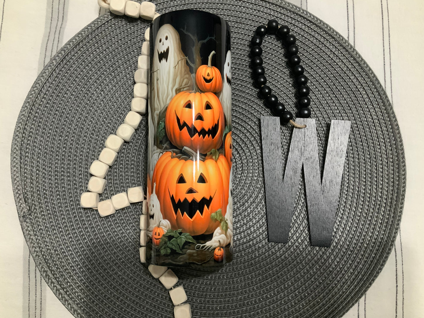Pumpkins and ghosts