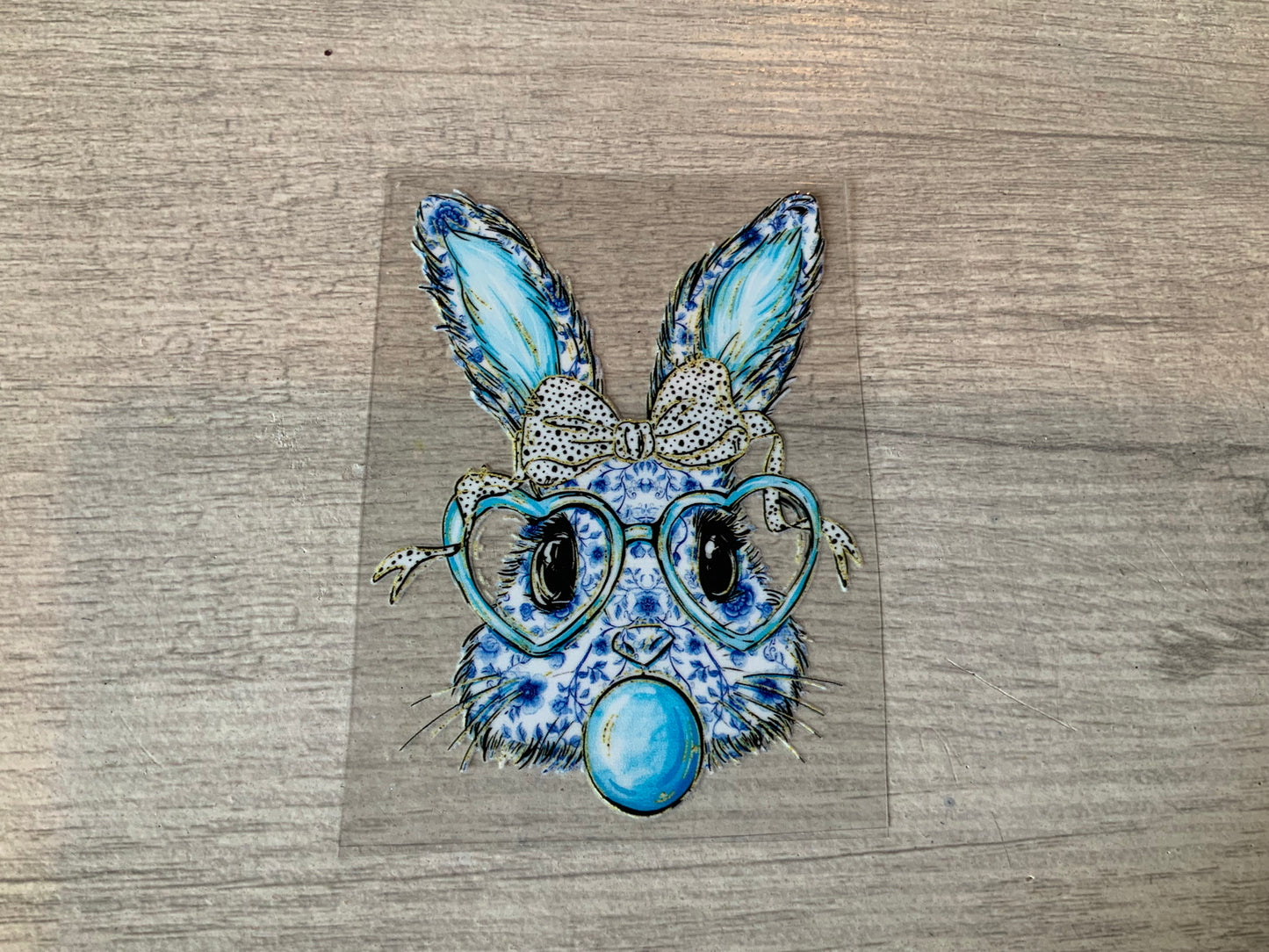 Blue bunny bubble