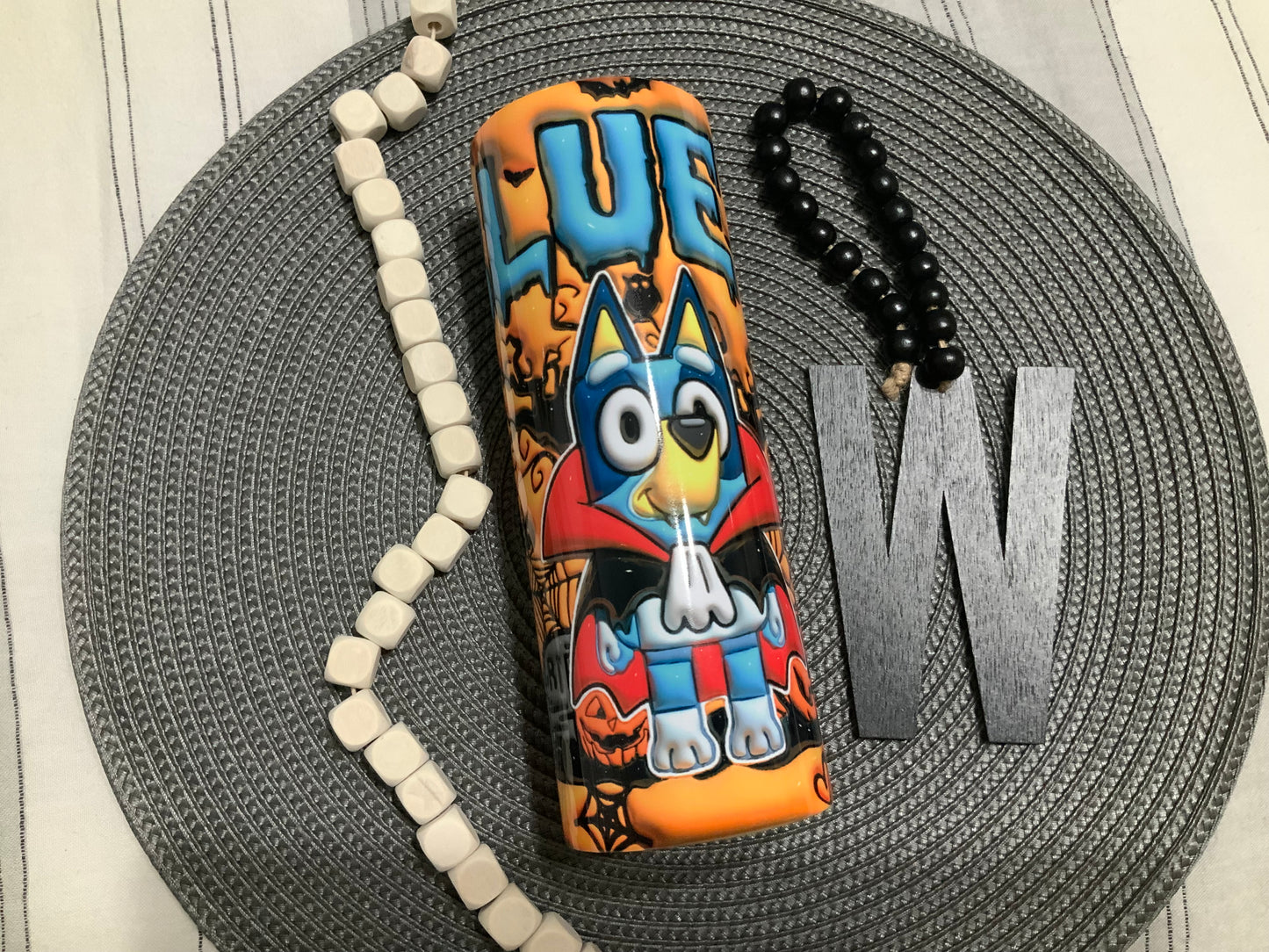Bluey dog Halloween puff