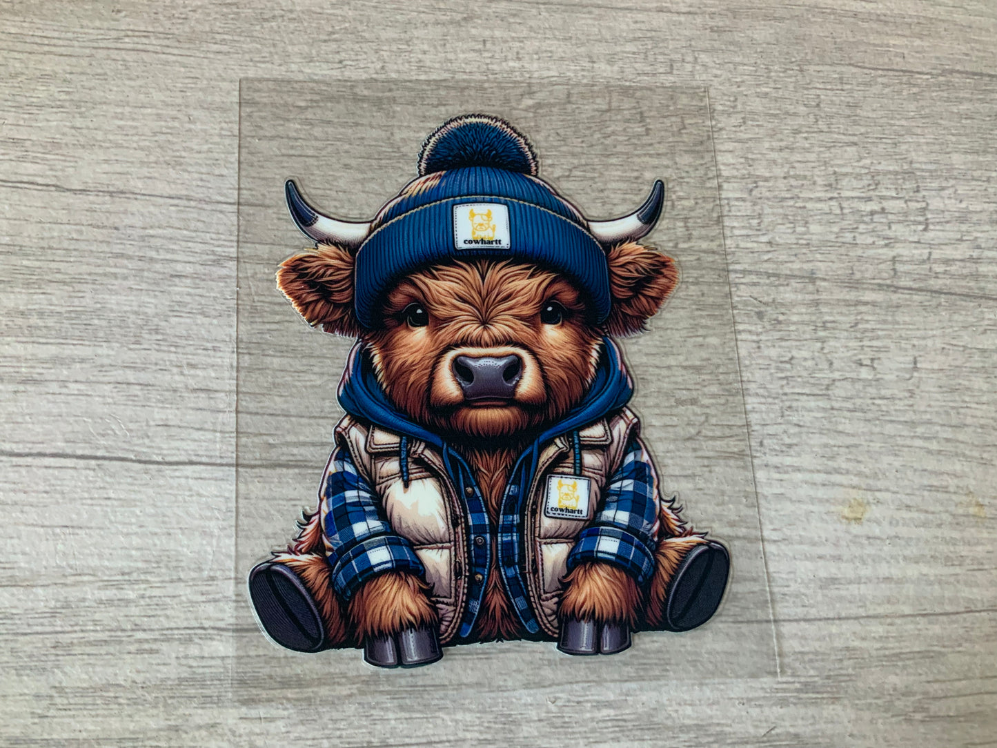 Cow carhartt blue