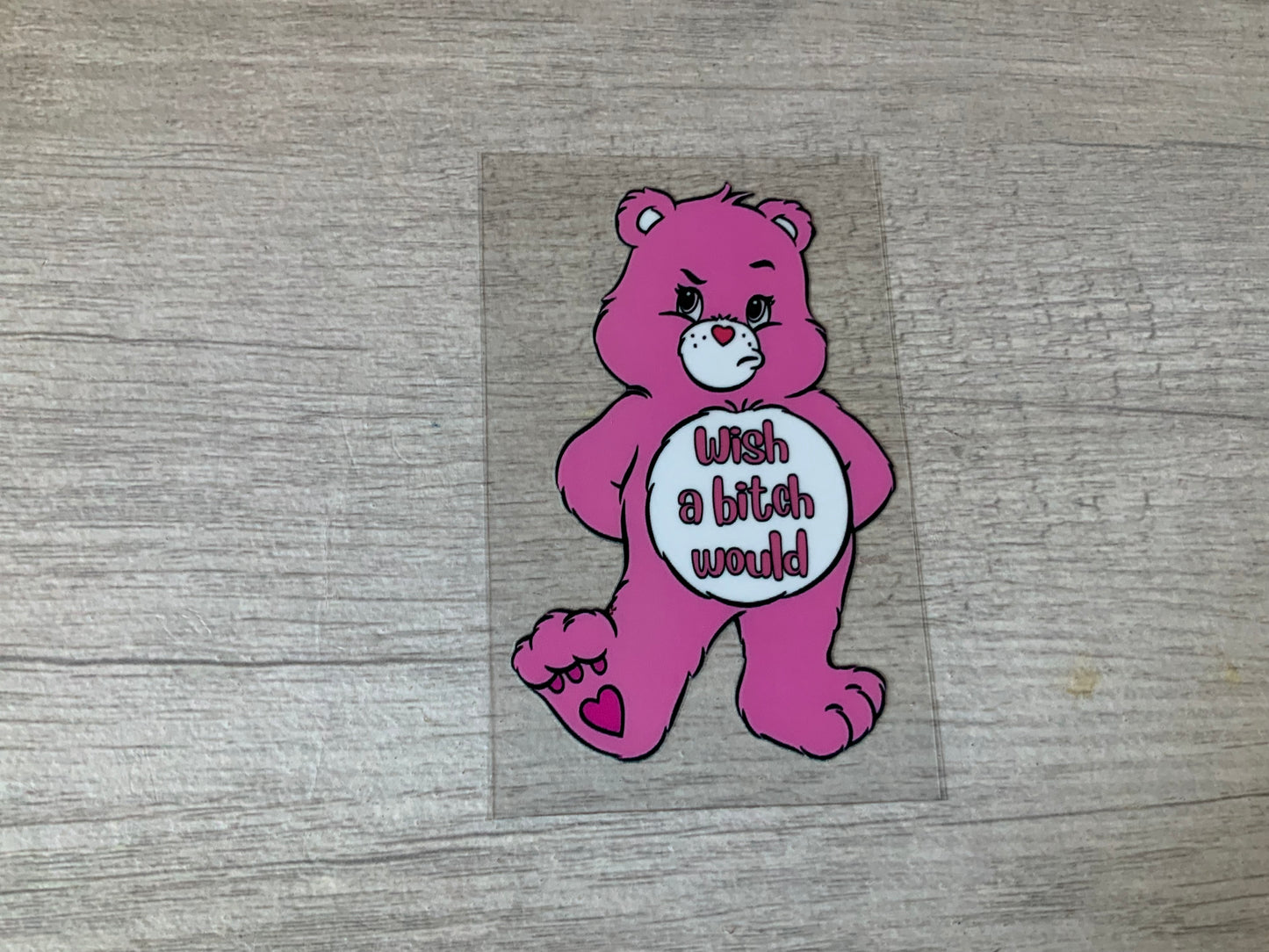 Sassy bear wish a b would pink