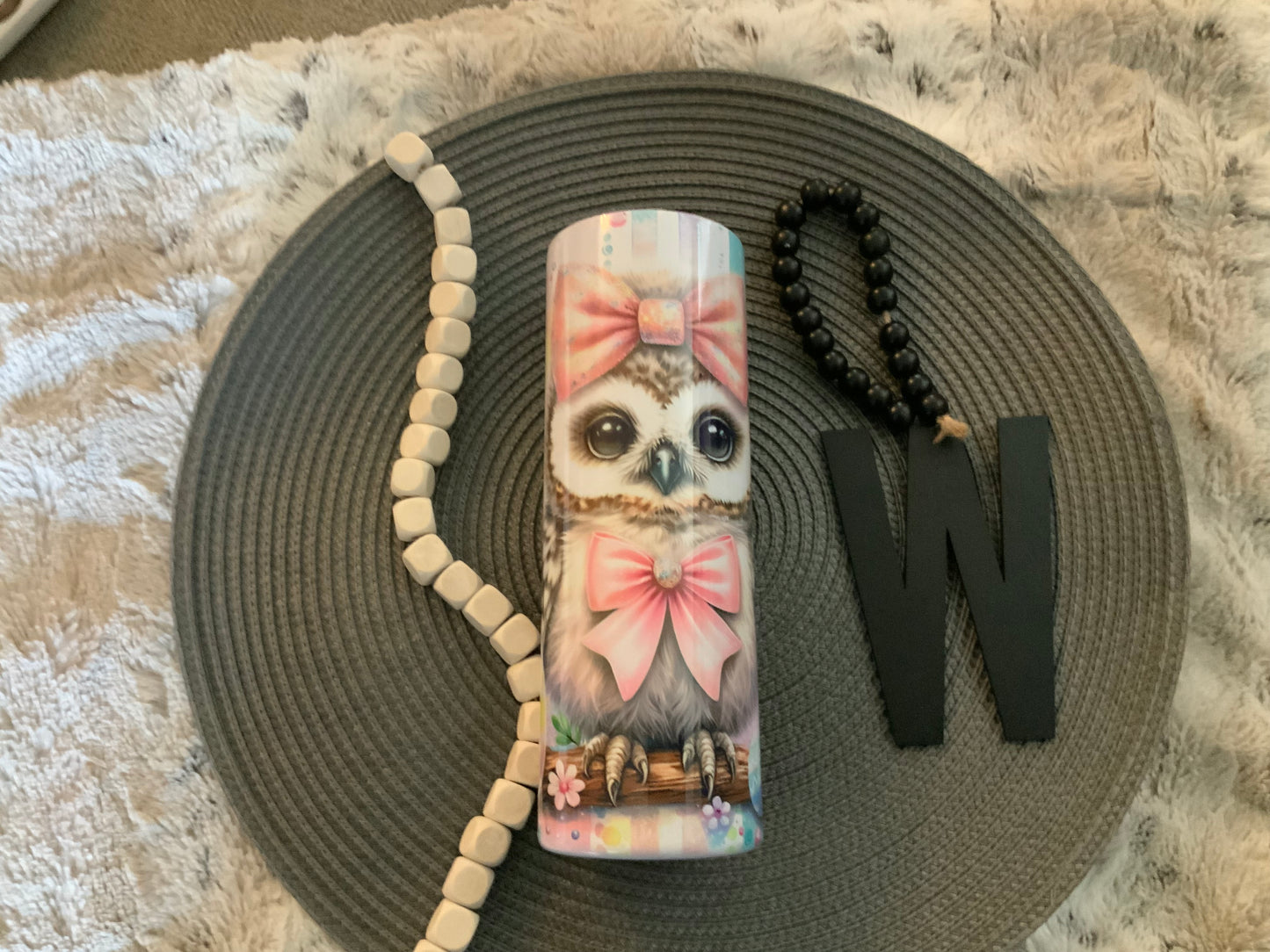 Easter owl with eggs