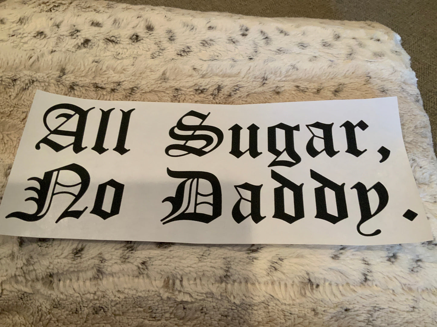 All sugar no daddy