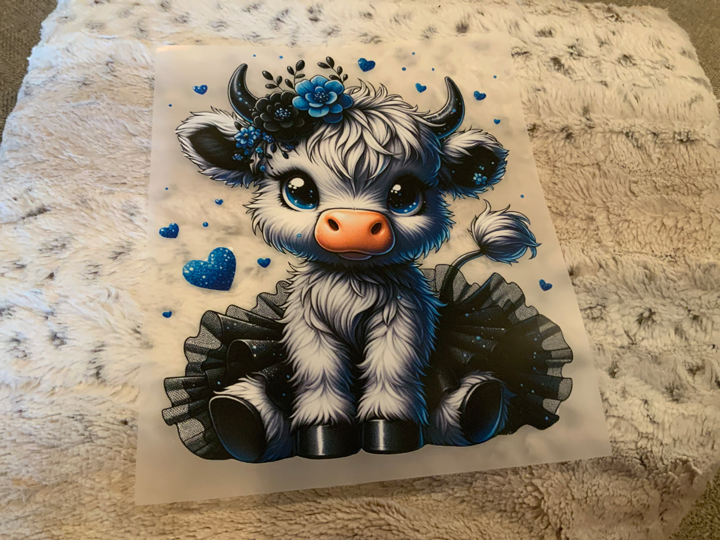 Cow blues tutu