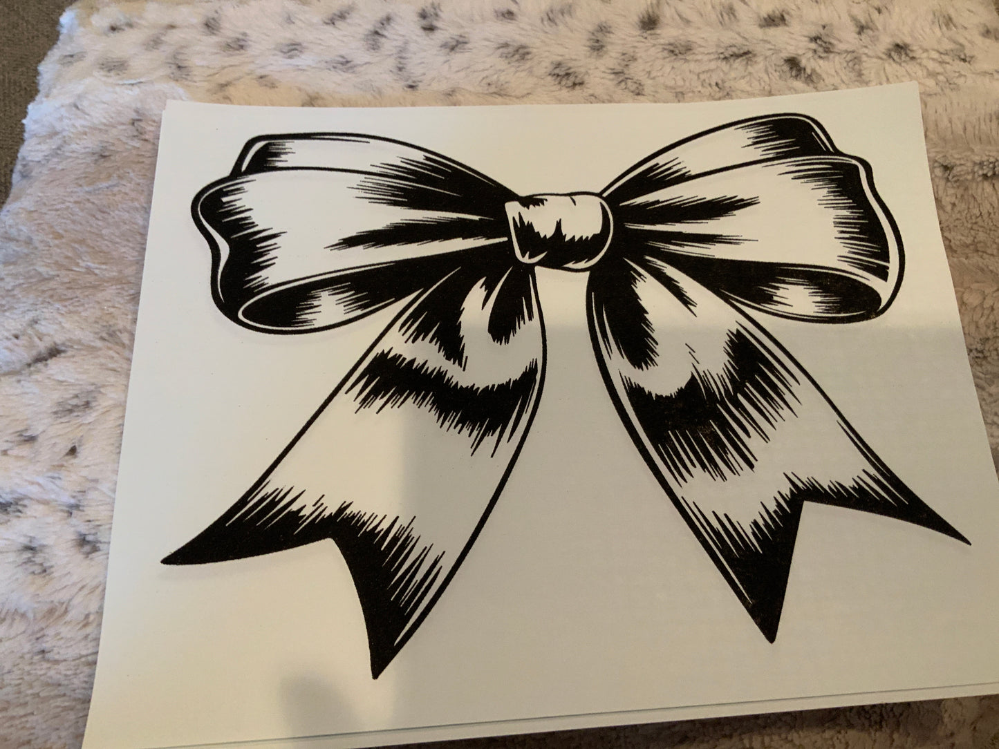 Bow black lace