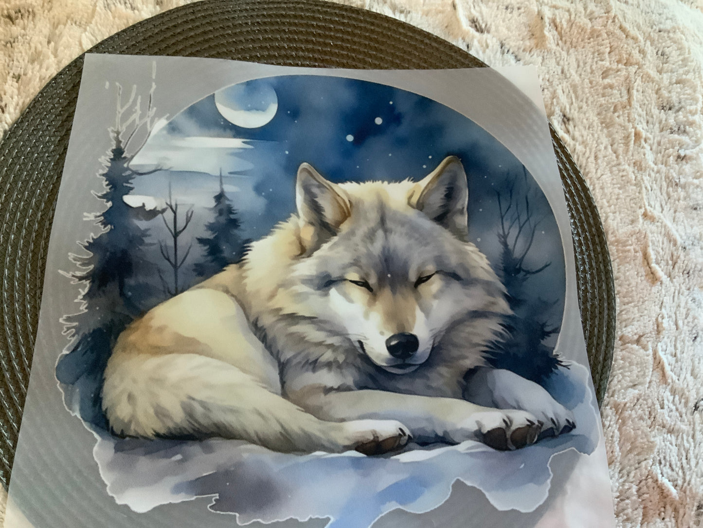 Wolf sleeping