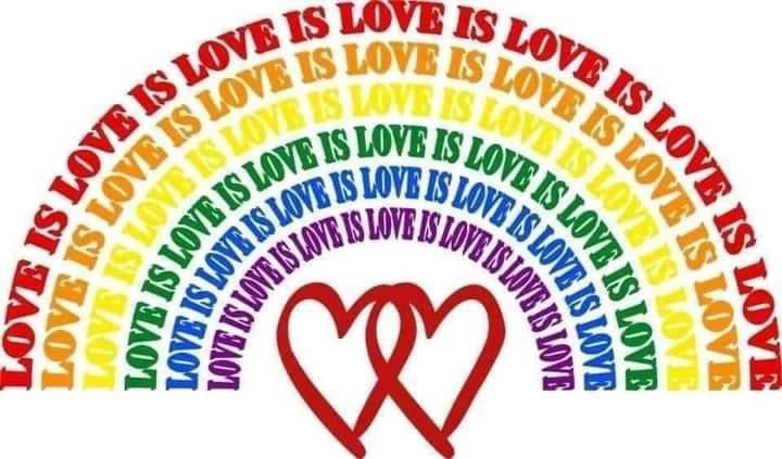 Pride Love is love rainbow