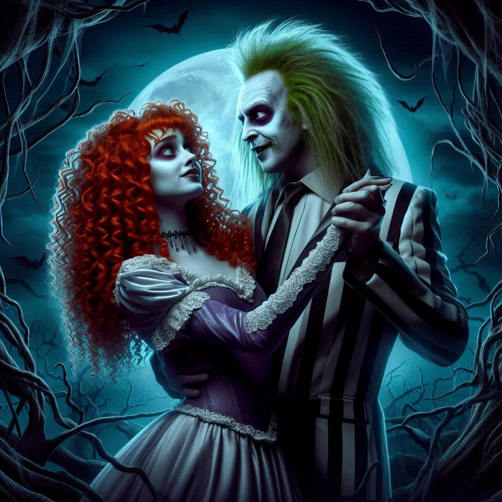 Scary Merida and beetlejuice