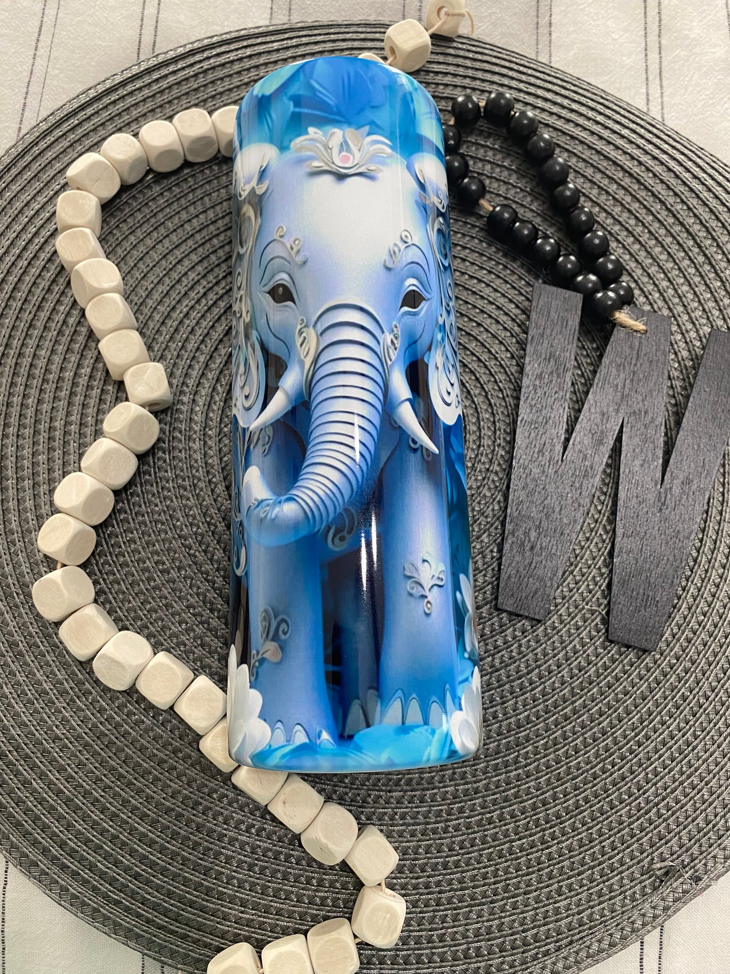 Elephant blue 3 d