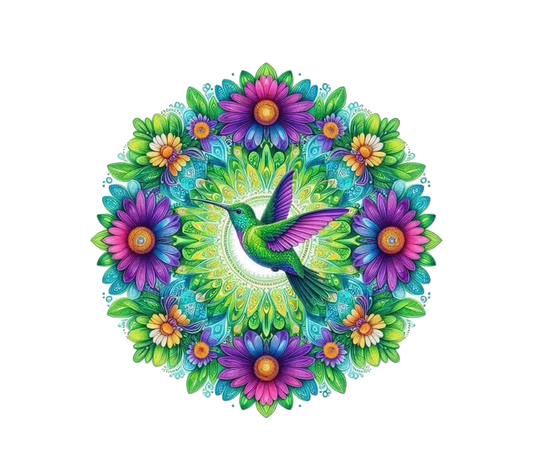 Wind spinner hummingbird bird pastel