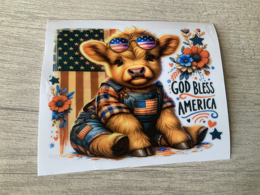 Cow 4 th god bless America