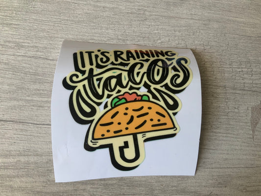 Raining tacos no background