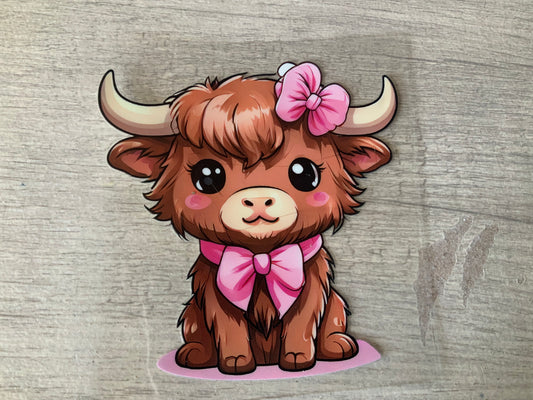Cow pink bows
