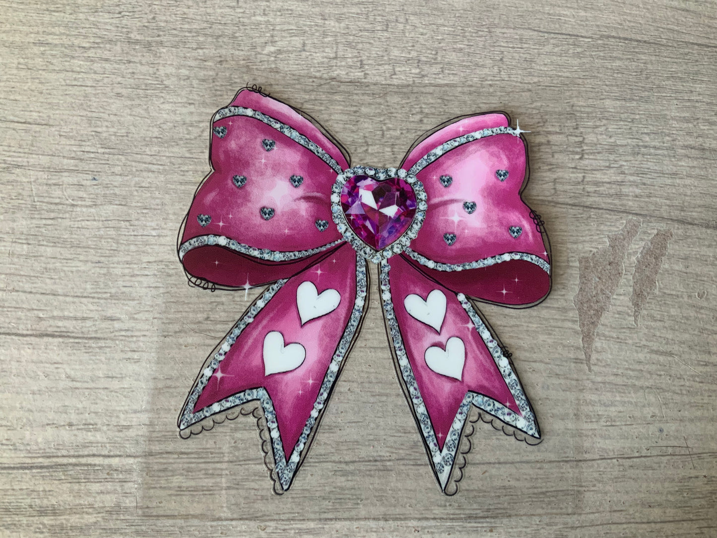 Bow pink bling