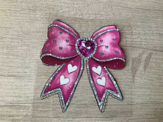Bow pink bling