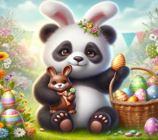 Easter panda girl