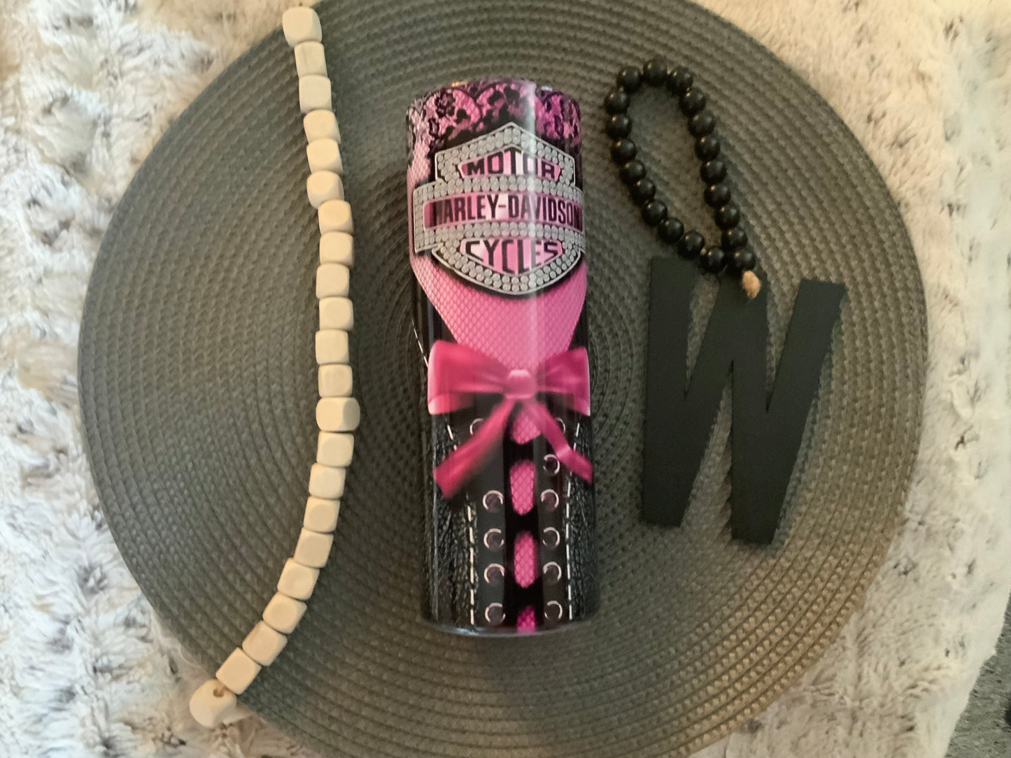 Harley Davidson pink and black