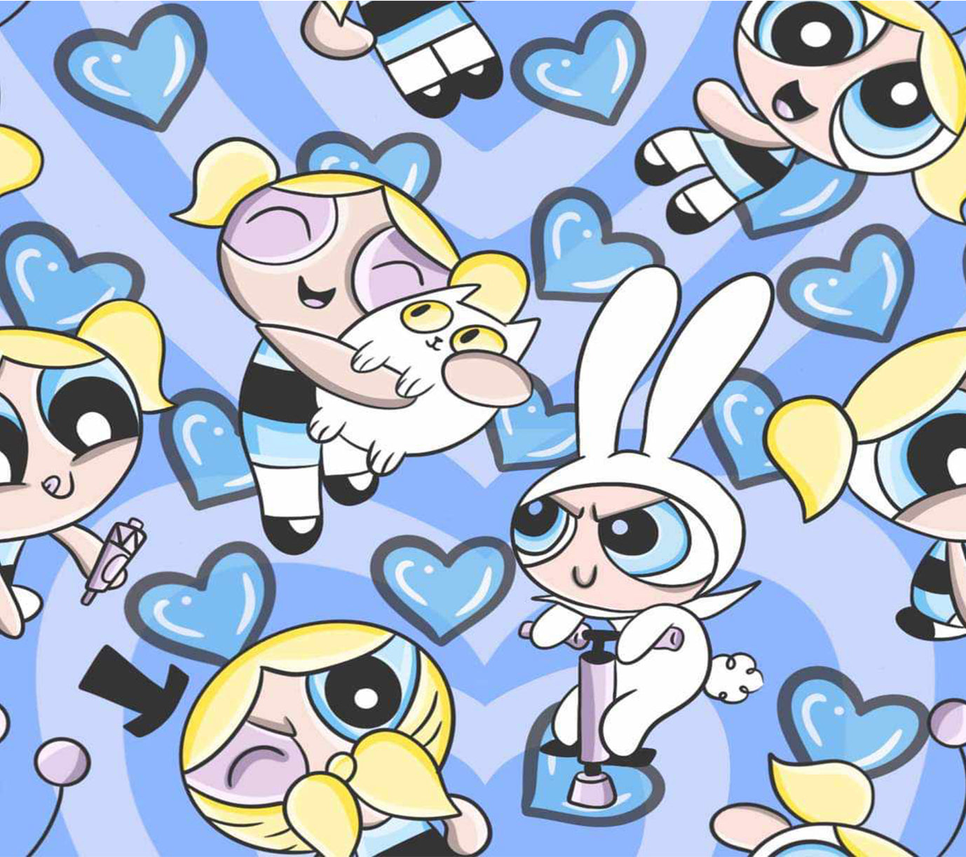 Power puff blue