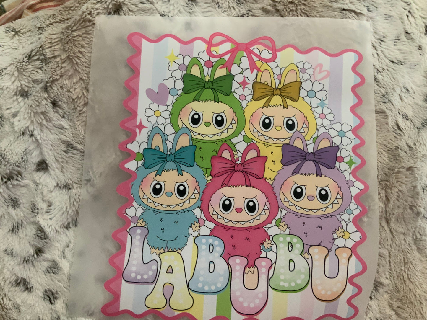 La bu bu frame colage