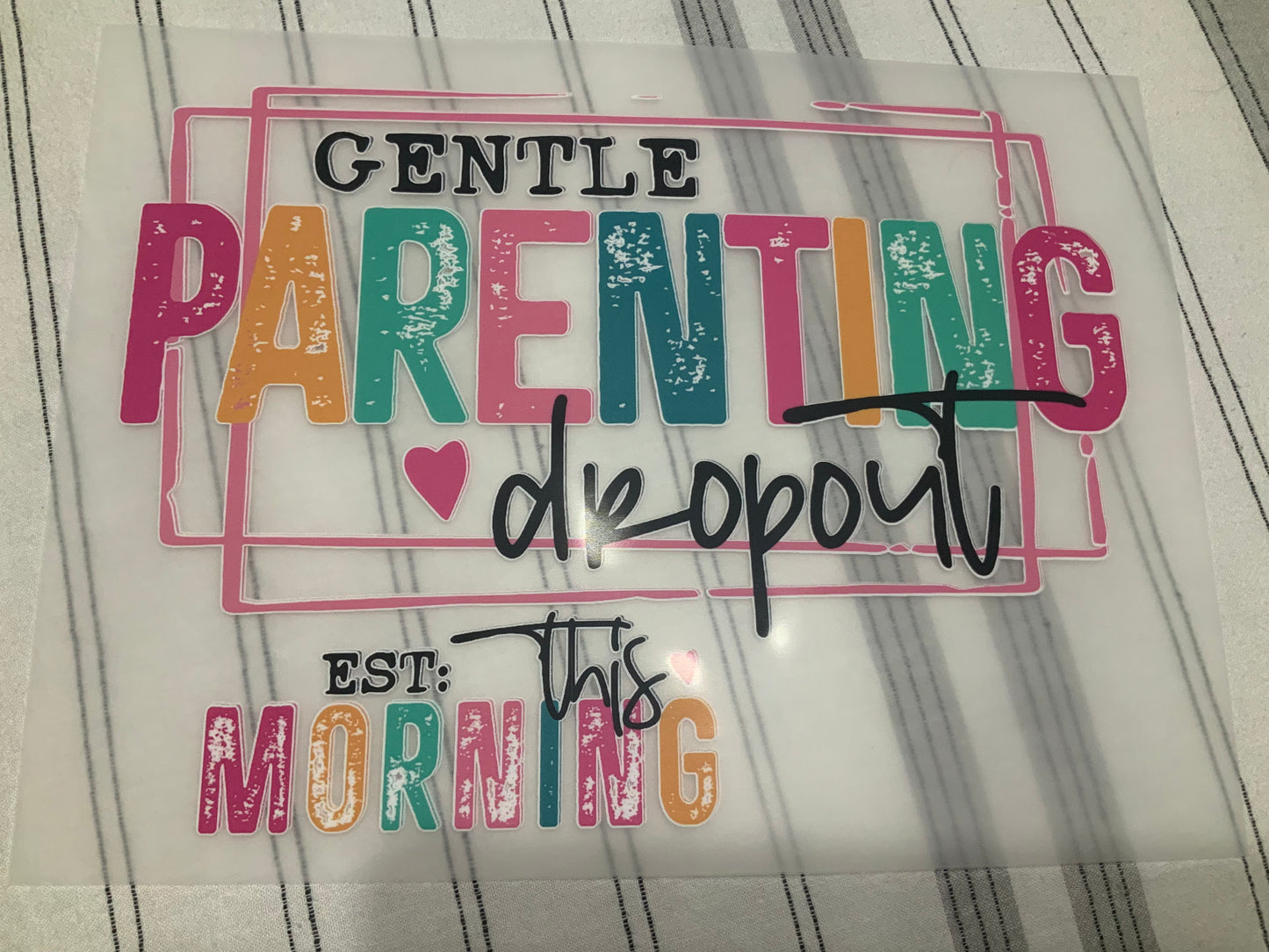 Gentle parenting dropout