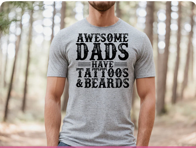 Dad awesome beards and tattoos