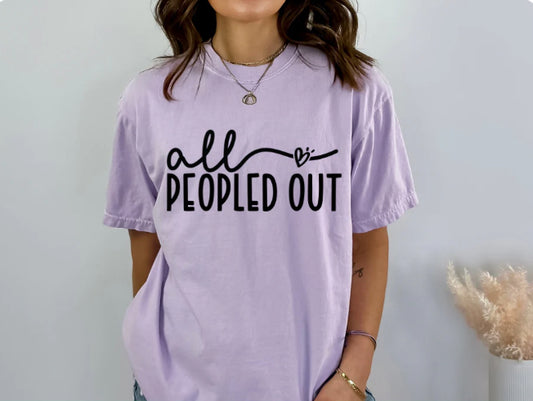 All peopled  out