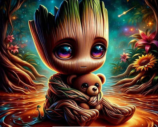 Groot with bear